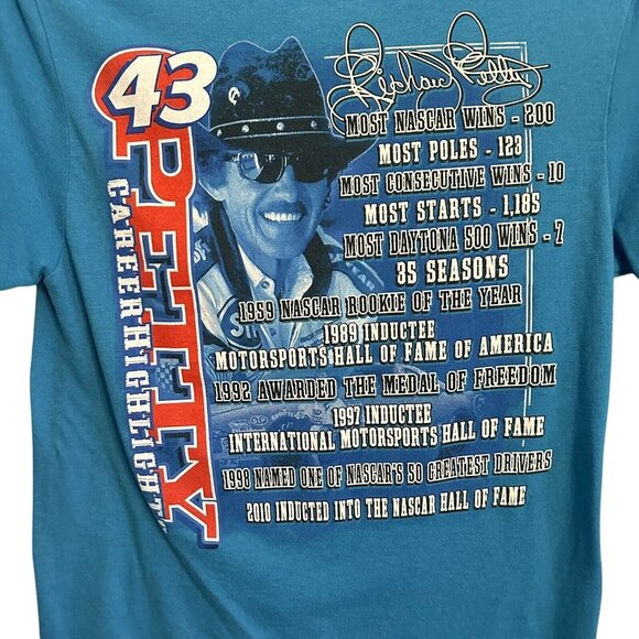 Petty #43 Fanatics Nascar Classics Racing Double Sided Graphics Men's SZ M - Picture 4 of 9